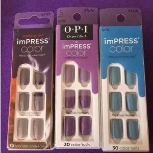 IMPRESS OPI Short Square Press-On Nails.
